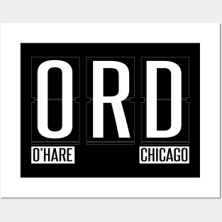 ORD - O'Hare Chicago IL Airport Code Souvenir or Gift Shirt Posters and Art